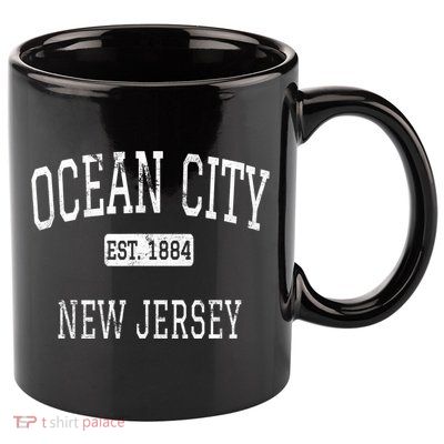 Ocean City New Jersey NJ Vintage 11oz C Handle Ceramic Mug