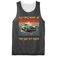 Old Cars Never Die They Just Get Faster Mesh Reversible Basketball Jersey Tank