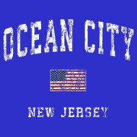 Ocean City New Jersey Nj American Flag Sports Tall T-Shirt