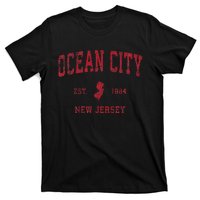 Ocean City New Jersey Nj Vintage Sports Design T-Shirt