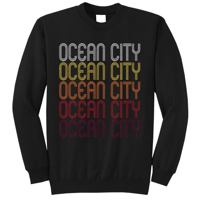 Ocean City Nj Vintage Style New Jersey Tall Sweatshirt