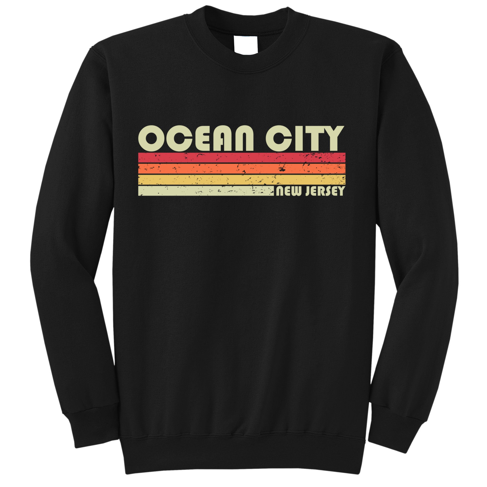 Ocean City Nj New Jersey Funny City Home Roots Gift Retro Great Gift Sweatshirt