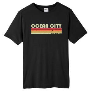 Ocean City Nj New Jersey Funny City Home Roots Gift Retro Great Gift Tall Fusion ChromaSoft Performance T-Shirt