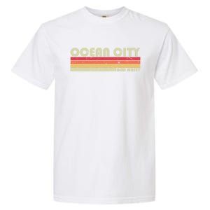 Ocean City Nj New Jersey Funny City Home Roots Gift Retro Great Gift Garment-Dyed Heavyweight T-Shirt