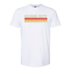 Ocean City Nj New Jersey Funny City Home Roots Gift Retro Great Gift Softstyle CVC T-Shirt