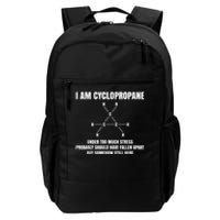 Organic Chemistry Nerd Cyclopropane Stress Joke Daily Commute Backpack