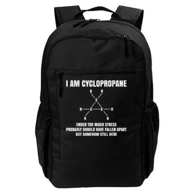 Organic Chemistry Nerd Cyclopropane Stress Joke Daily Commute Backpack