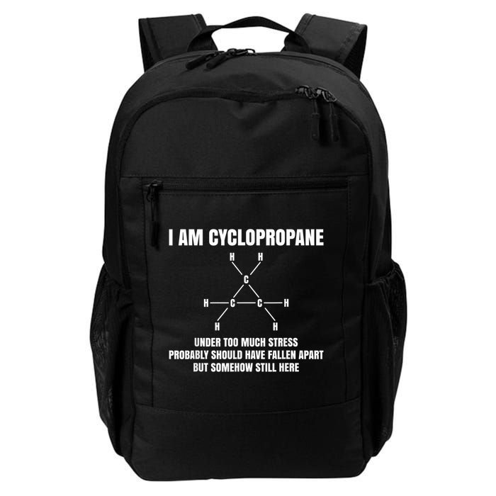 Organic Chemistry Nerd Cyclopropane Stress Joke Daily Commute Backpack