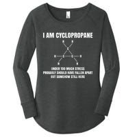 Organic Chemistry Nerd Cyclopropane Stress Joke Women's Perfect Tri Tunic Long Sleeve Shirt