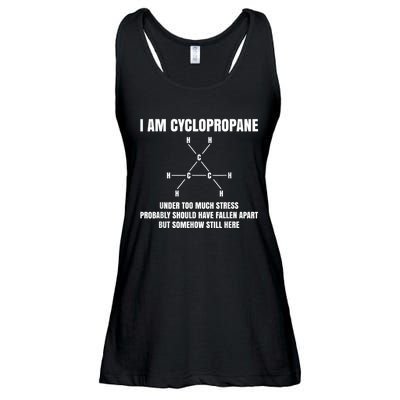 Organic Chemistry Nerd Cyclopropane Stress Joke Ladies Essential Flowy Tank