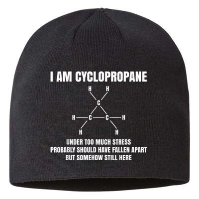 Organic Chemistry Nerd Cyclopropane Stress Joke Sustainable Beanie