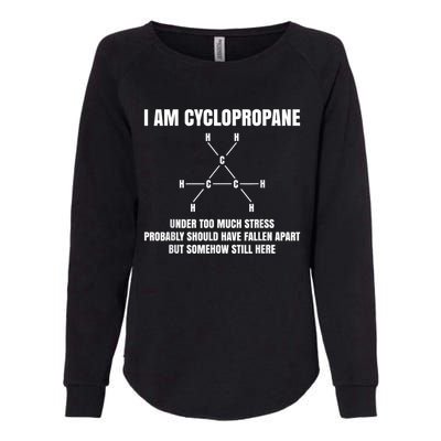 Organic Chemistry Nerd Cyclopropane Stress Joke Womens California Wash Sweatshirt