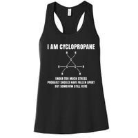 Organic Chemistry Nerd Cyclopropane Stress Joke Women's Racerback Tank