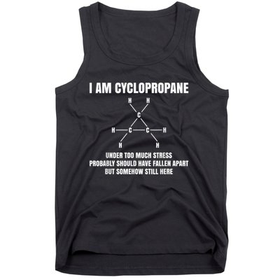 Organic Chemistry Nerd Cyclopropane Stress Joke Tank Top