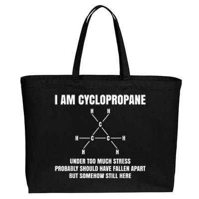 Organic Chemistry Nerd Cyclopropane Stress Joke Cotton Canvas Jumbo Tote