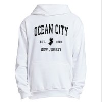 Ocean City New Jersey Nj Vintage Athletic Black Sports Desig Urban Pullover Hoodie