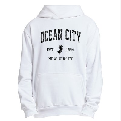 Ocean City New Jersey Nj Vintage Athletic Black Sports Desig Urban Pullover Hoodie