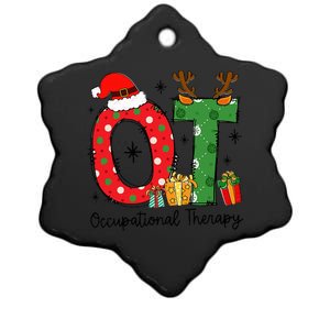 Ot Christmas Occupational Therapy Therapist Merry Ot Xmas Ceramic Star Ornament