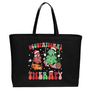 Ot Christmas Occupational Therapy Therapist Ot Ota Xmas Cotton Canvas Jumbo Tote