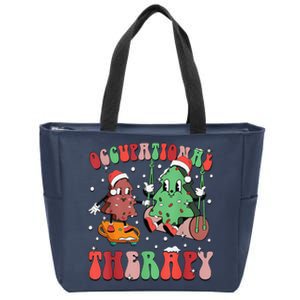 Ot Christmas Occupational Therapy Therapist Ot Ota Xmas Zip Tote Bag