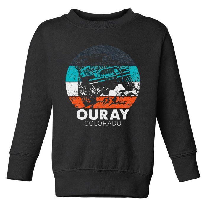 Ouray Colorado4x4 Offroad Trail Vehicle Outdoor Adventure Toddler Sweatshirt