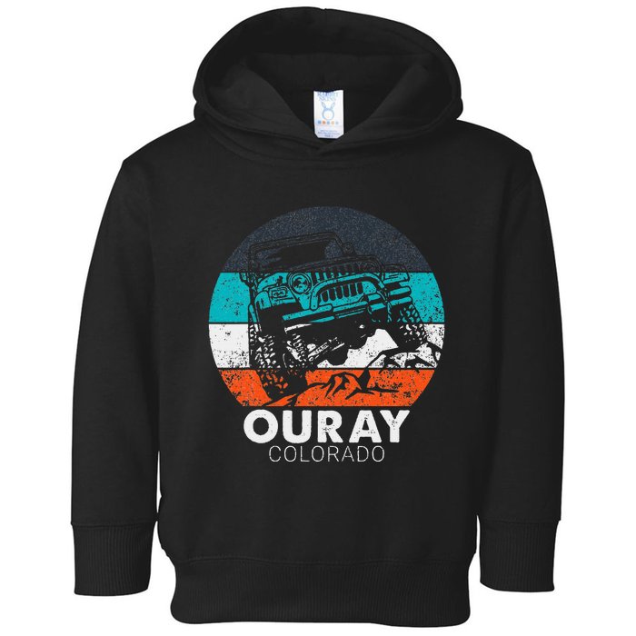 Ouray Colorado4x4 Offroad Trail Vehicle Outdoor Adventure Toddler Hoodie