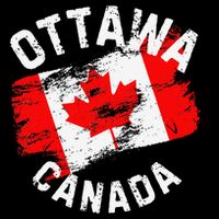 Ottawa Canada Ontario Canadian Maple Leaf Flag 16 in Basic Backpack
