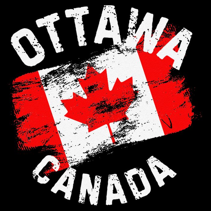 Ottawa Canada Ontario Canadian Maple Leaf Flag 16 in Basic Backpack
