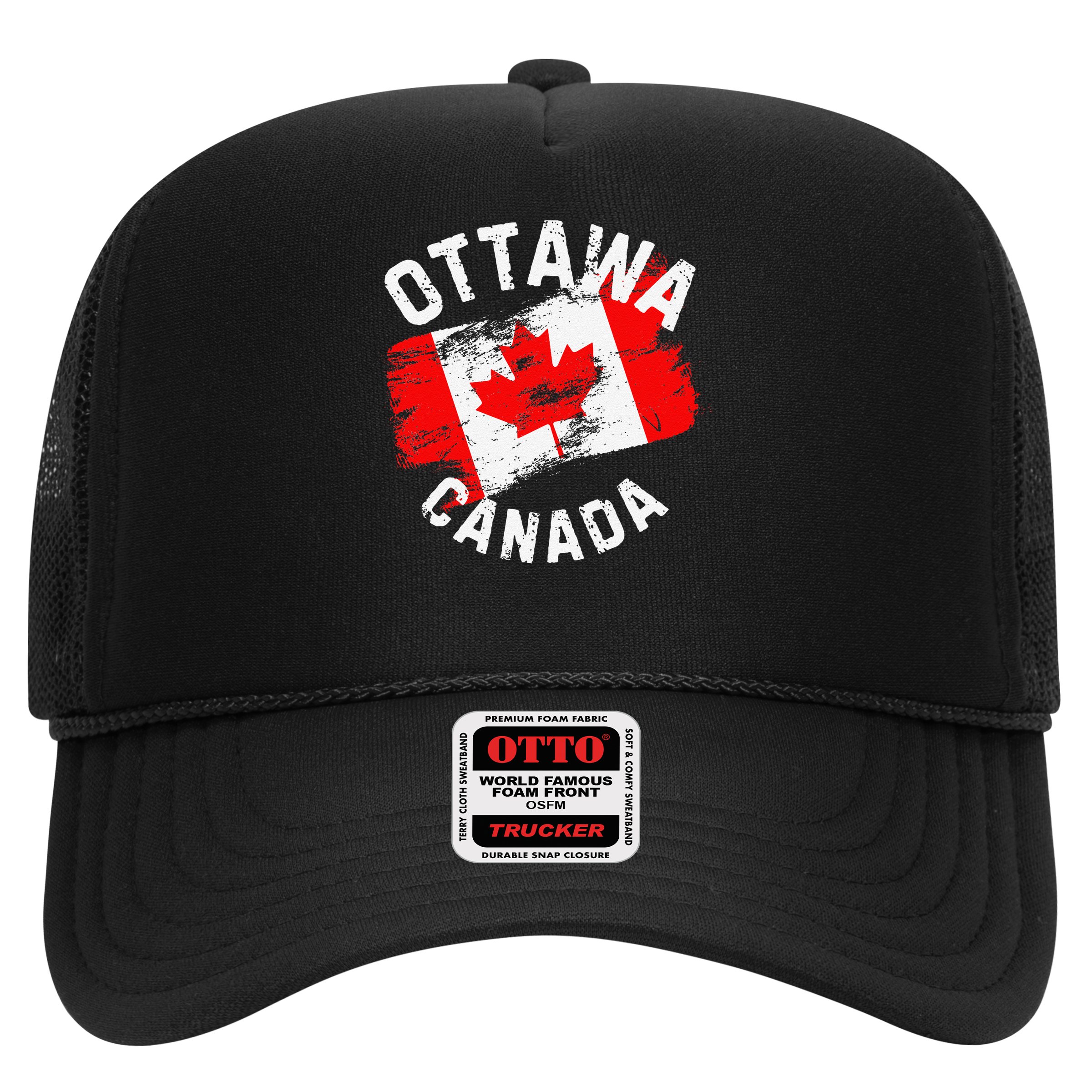 Ottawa Canada Ontario Canadian Maple Leaf Flag Hat