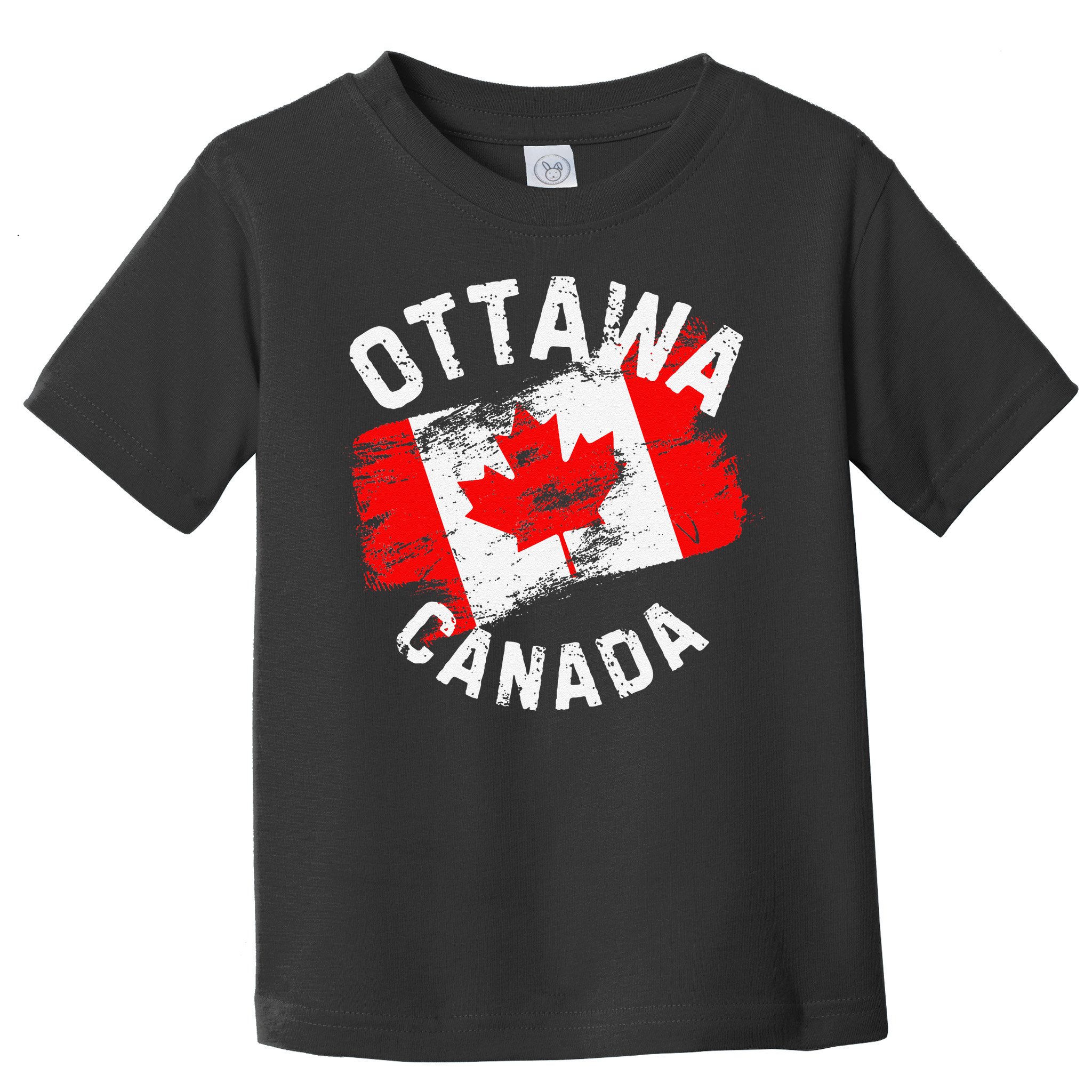 Ottawa Canada Ontario Canadian Maple Leaf Flag Toddler T-Shirt