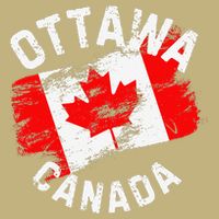 Ottawa Canada Ontario Canadian Maple Leaf Flag T-Shirt