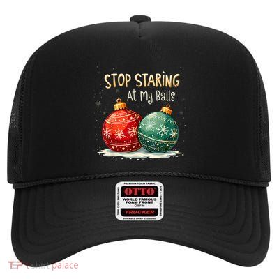 Ornament Christmas High Crown Mesh Back Trucker Hat