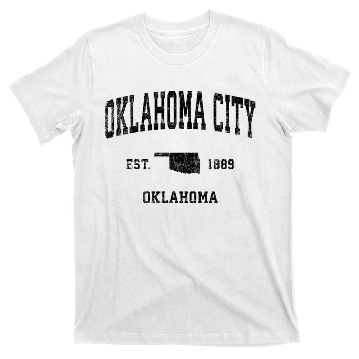 Oklahoma City Oklahoma Ok Vintage Established Sports Design T-Shirt