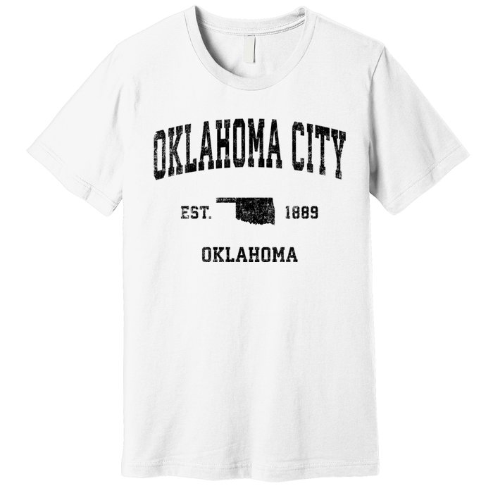 Oklahoma City Oklahoma Ok Vintage Established Sports Design Premium T-Shirt