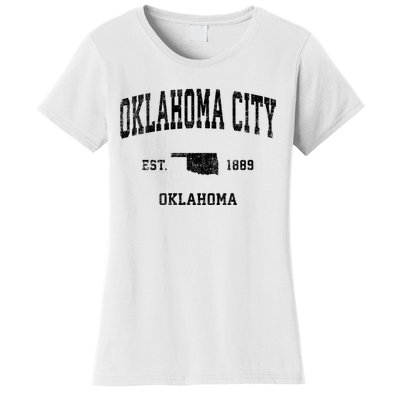 Oklahoma City Oklahoma Ok Vintage Established Sports Design Women's T-Shirt