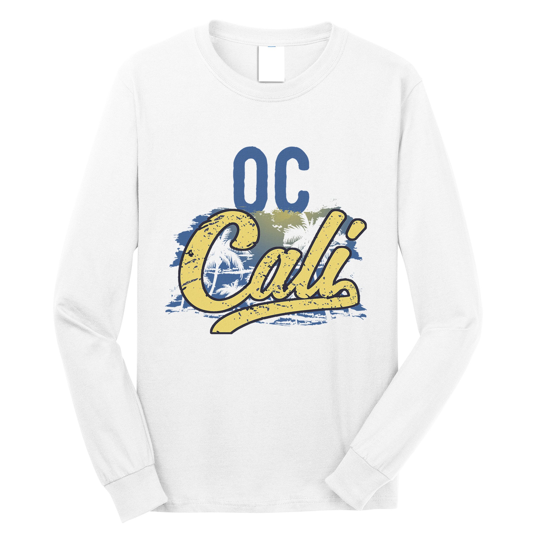 Oc Cali Orange County California Beach Sun Surf Long Sleeve Shirt