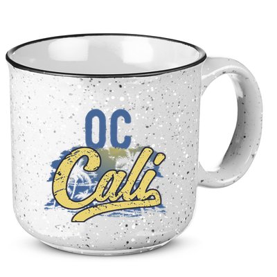 Oc Cali Orange County California Beach Sun Surf 15oz Campfire Ceramic Mug