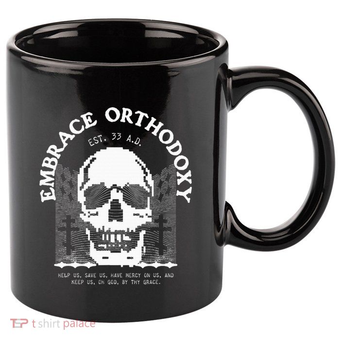 Orthodox Christian 11oz C Handle Ceramic Mug