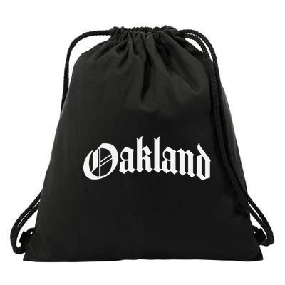 Oakland California Drawstring Bag