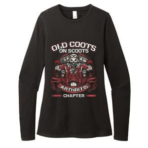 Old Coots On Scoots Biker Motorcycles Retirement Funny Womens CVC Long Sleeve Shirt