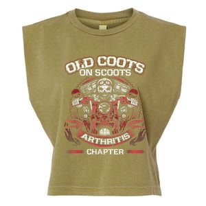 Old Coots On Scoots Biker Motorcycles Retirement Funny Garment-Dyed Women's Muscle Tee