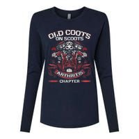 Old Coots On Scoots Biker Motorcycles Retirement Funny Womens Cotton Relaxed Long Sleeve T-Shirt