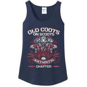 Old Coots On Scoots Biker Motorcycles Retirement Funny Ladies Essential Tank