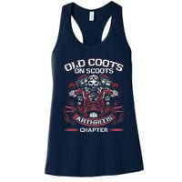 Old Coots On Scoots Biker Motorcycles Retirement Funny Women's Racerback Tank