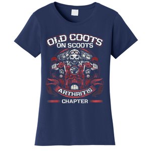 Old Coots On Scoots Biker Motorcycles Retirement Funny Women's T-Shirt