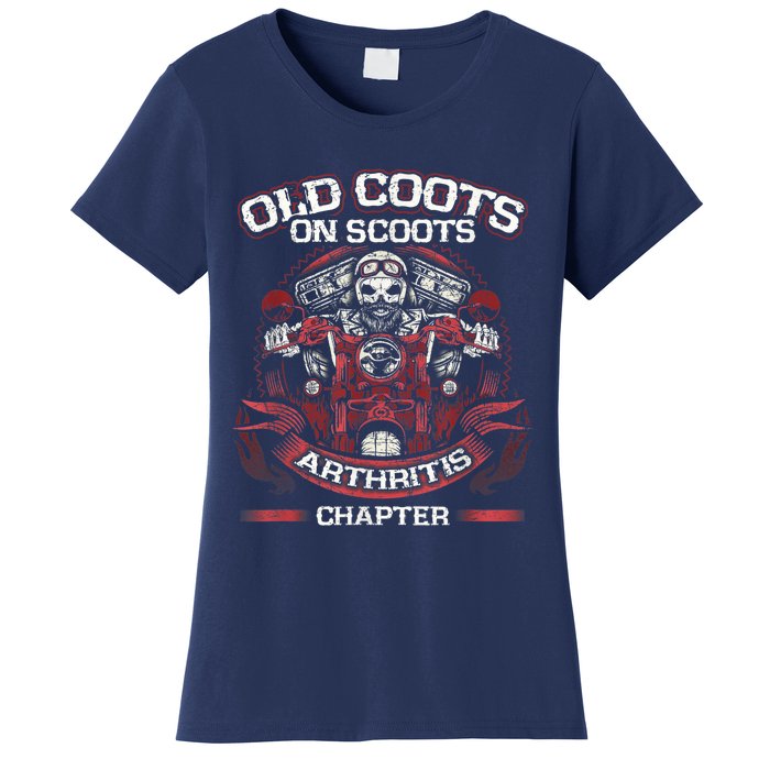 Old Coots On Scoots Biker Motorcycles Retirement Funny Women's T-Shirt