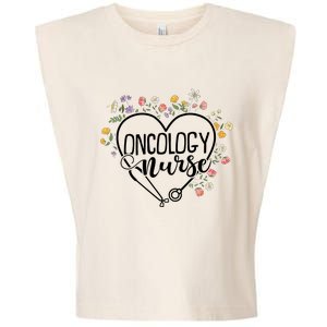 Oncology Crew Oncology Nurse Gift Garment-Dyed Women's Muscle Tee