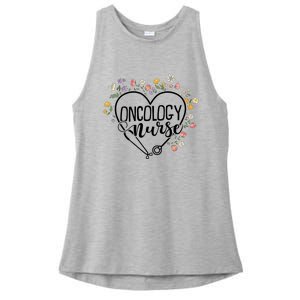 Oncology Crew Oncology Nurse Gift Ladies PosiCharge Tri-Blend Wicking Tank