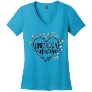 Oncology Crew Oncology Nurse Gift Women's V-Neck T-Shirt