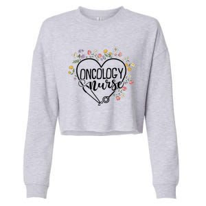 Oncology Crew Oncology Nurse Gift Cropped Pullover Crew